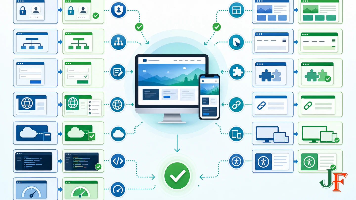 Updated staging site evaluated across functional workflows and compared with a stable baseline