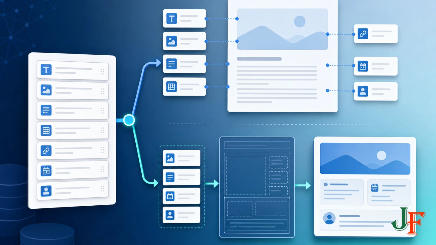 Custom fields following automatic and template-controlled frontend placement paths