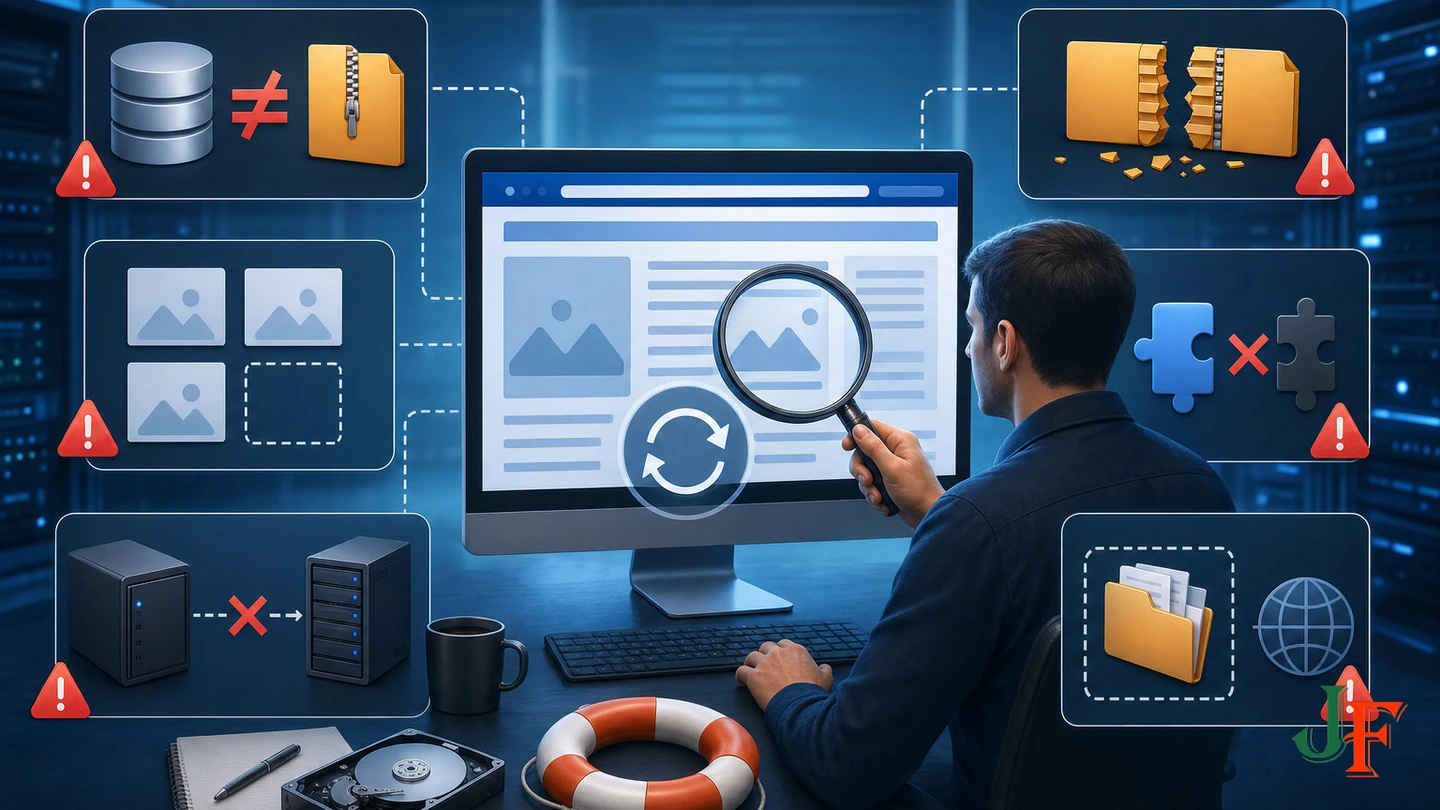 Common restore failures surrounding an isolated Joomla recovery environment