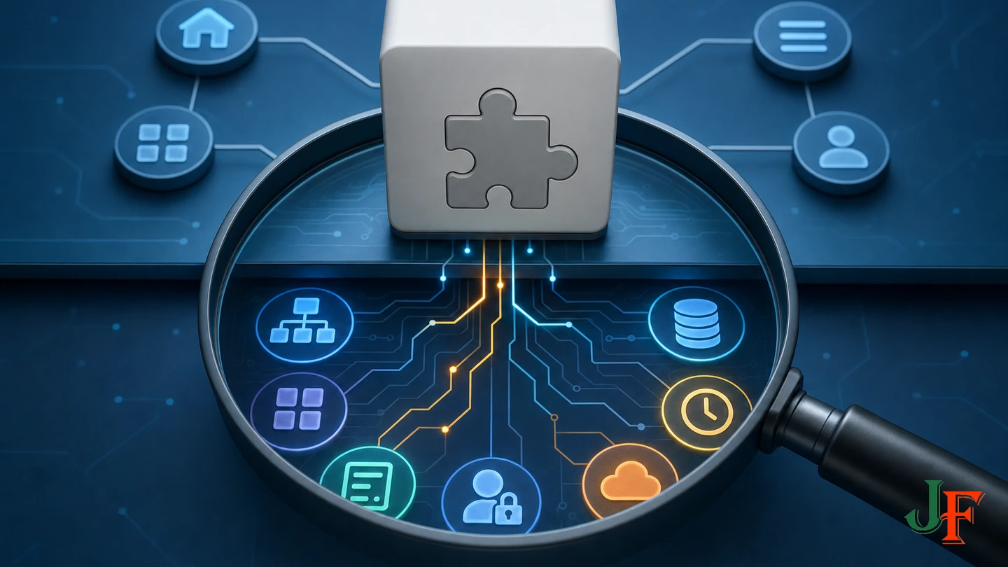 Hidden site workflows and data connections revealed around an apparently unused extension