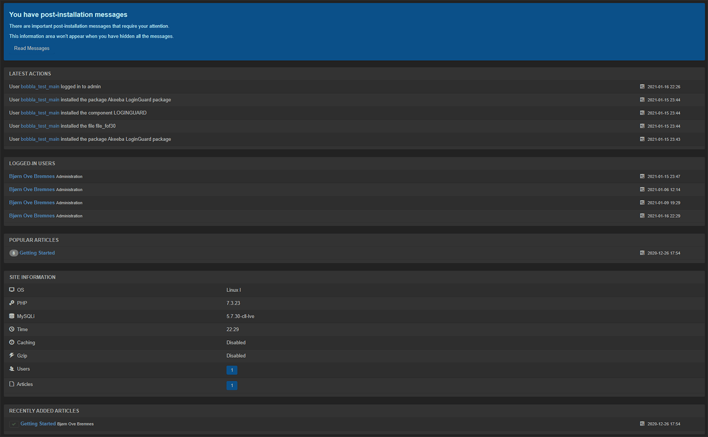 Backend Isis template override with CSS to make it in Dark Mode