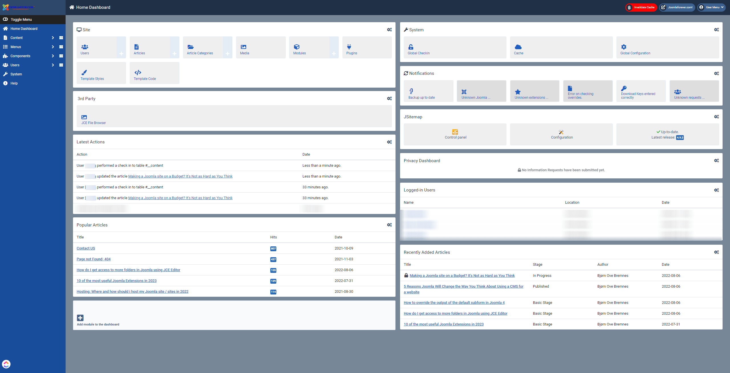 Joomla Administrator