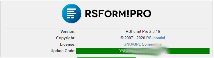 RSForm Frontpage image